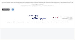 Desktop Screenshot of hotelkupper.de